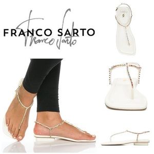Franco Sarto Rainbow Gemstone Sandals